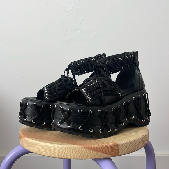 Dolls Kill Shoes - Rude awakening platform sandals (NEW)